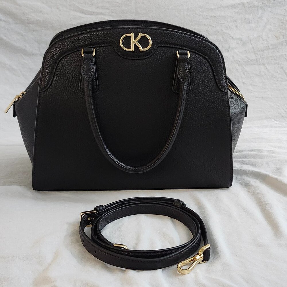 Kate Spade Kyla Large Satchel Black Pebbled Leather | New With Tags